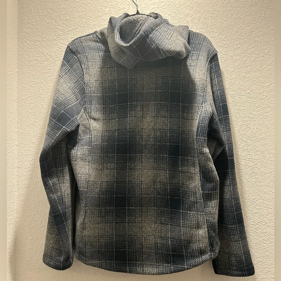 The North Face Crescent Hoodie blue ombre plaid - Picture 10 of 10